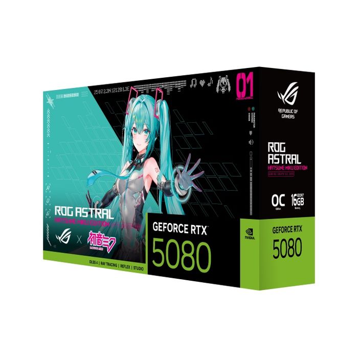 Видеокарта ASUS RTX 5080 ROG Astral OC Hatsune Miku