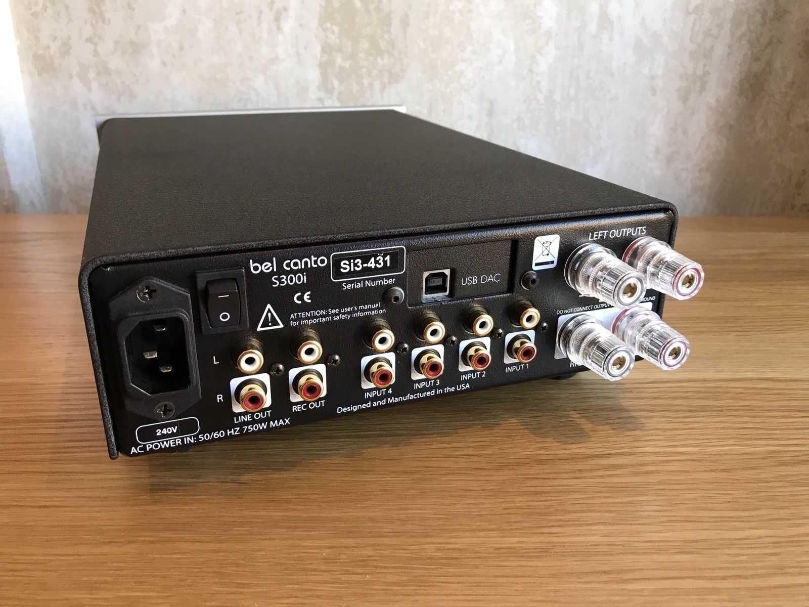 Bel Canto S300iu   – интегриран усилвател DUAL MONO AMP с ДАК