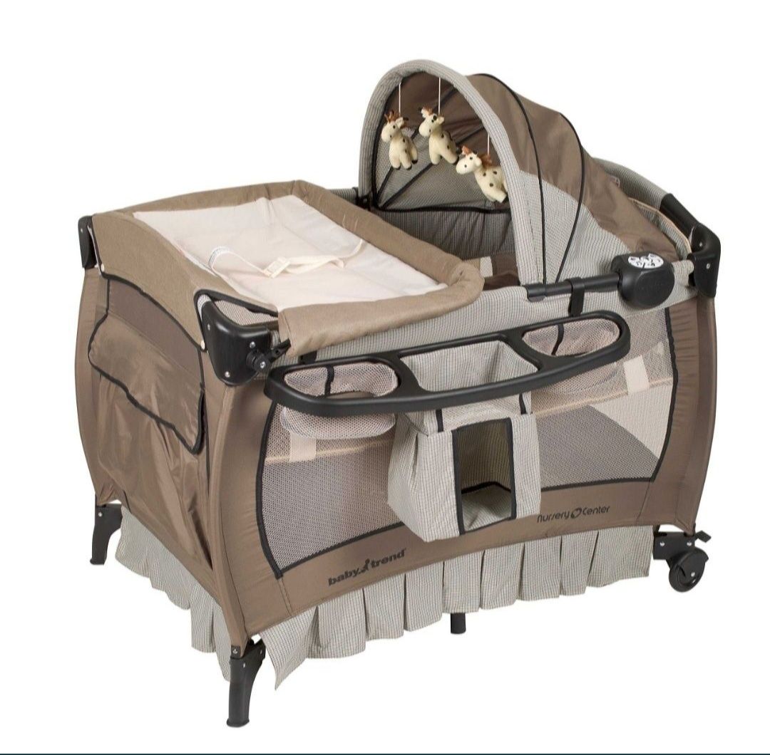 Даставка бесплатная Детский Кровать Манеж  Baby Trend Deluхе