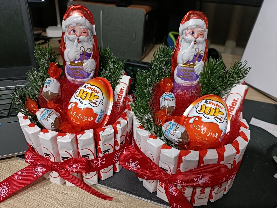 Aranjament cu dulciuri -Moș Nicolae/Moș Crăciun