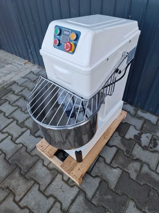 Malaxor aluat cu spirală cap fix, 20 litri, 2 viteze