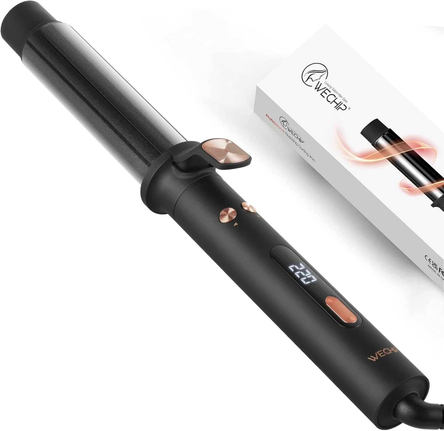 Автоматични маши за коса webeauty, 360°, 32 mm, LCD дисплей, 140-220 С