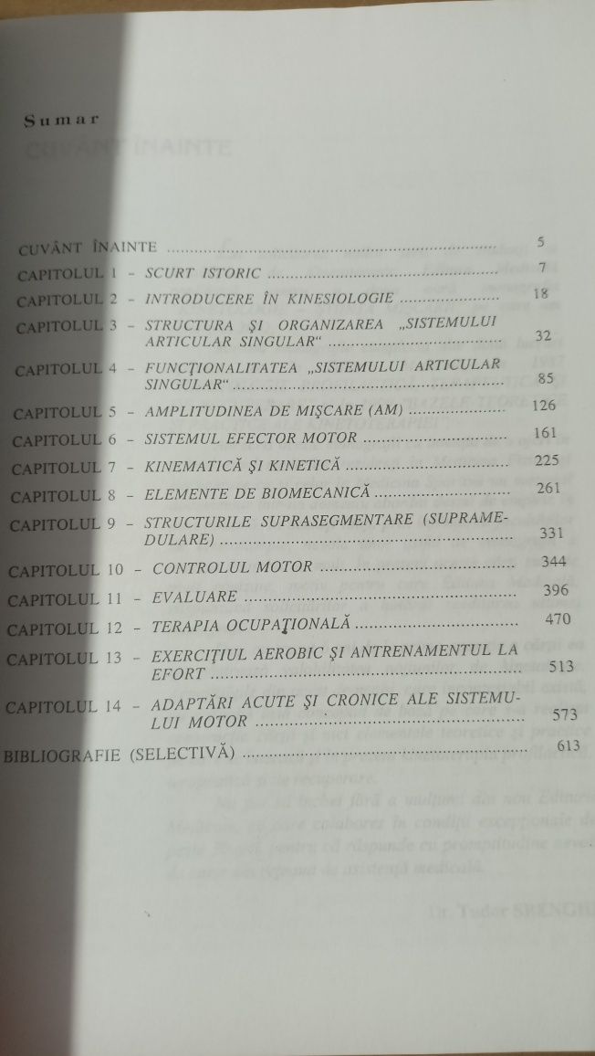 Vand cartea Kinesiologie - Stiinta Miscarii (Tudor Sbenghe)
