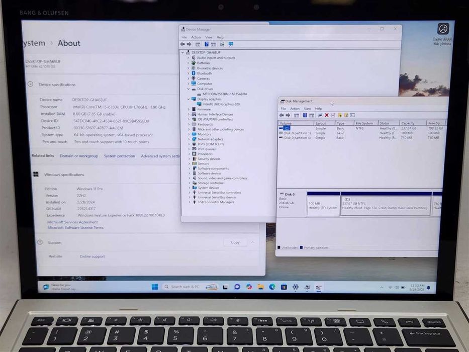 HP Elite X2  G3/G4 | i7-8th Gen | 16GB | 256GB