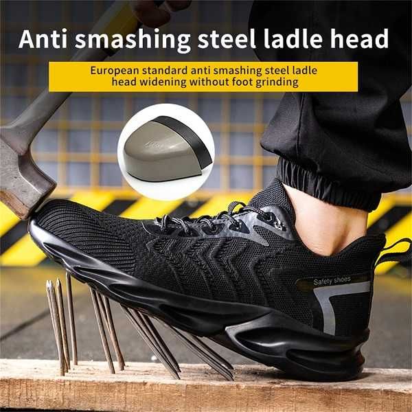 Работни обувки с метално бoмбе - уникално леки от дишащ материал