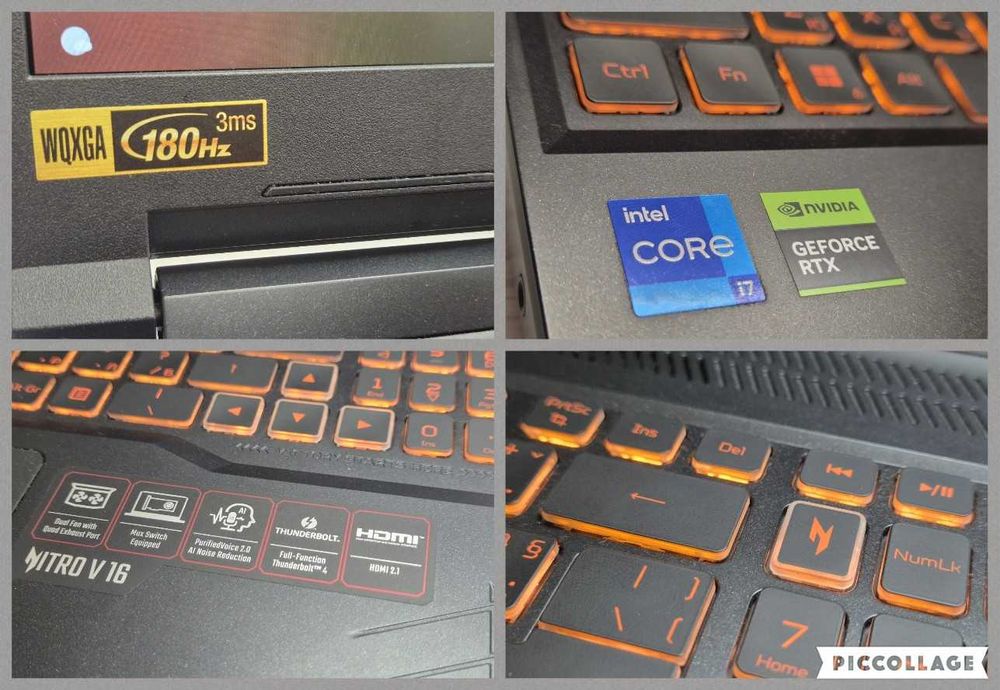 НОВ i7-14650H|RTX4060|32RAM|1TB SSD|WUXGA IPS 180Hz acer nitro лаптоп