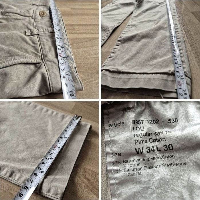 Pantaloni Alberto Lou W34/L30 - Regular Slim Fit din Bumbac Pima