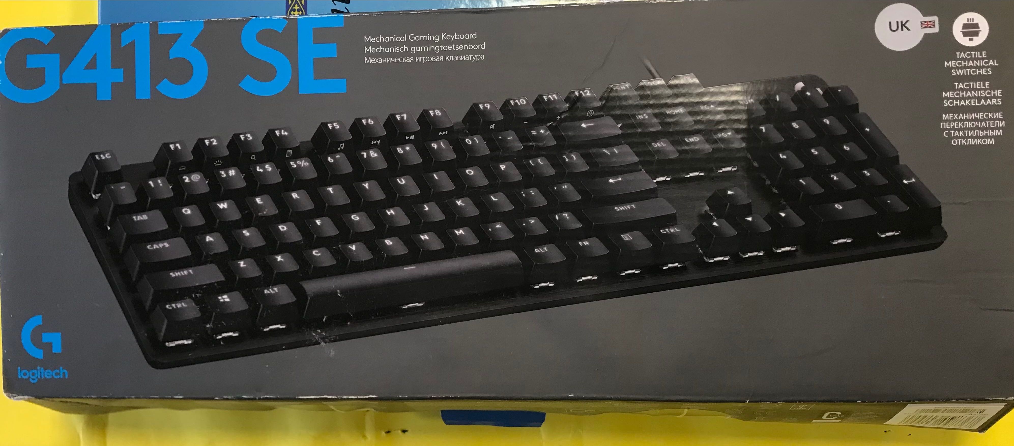 Клавиатура Logitech G413 SE – Отлично състояние с оригинална кутия