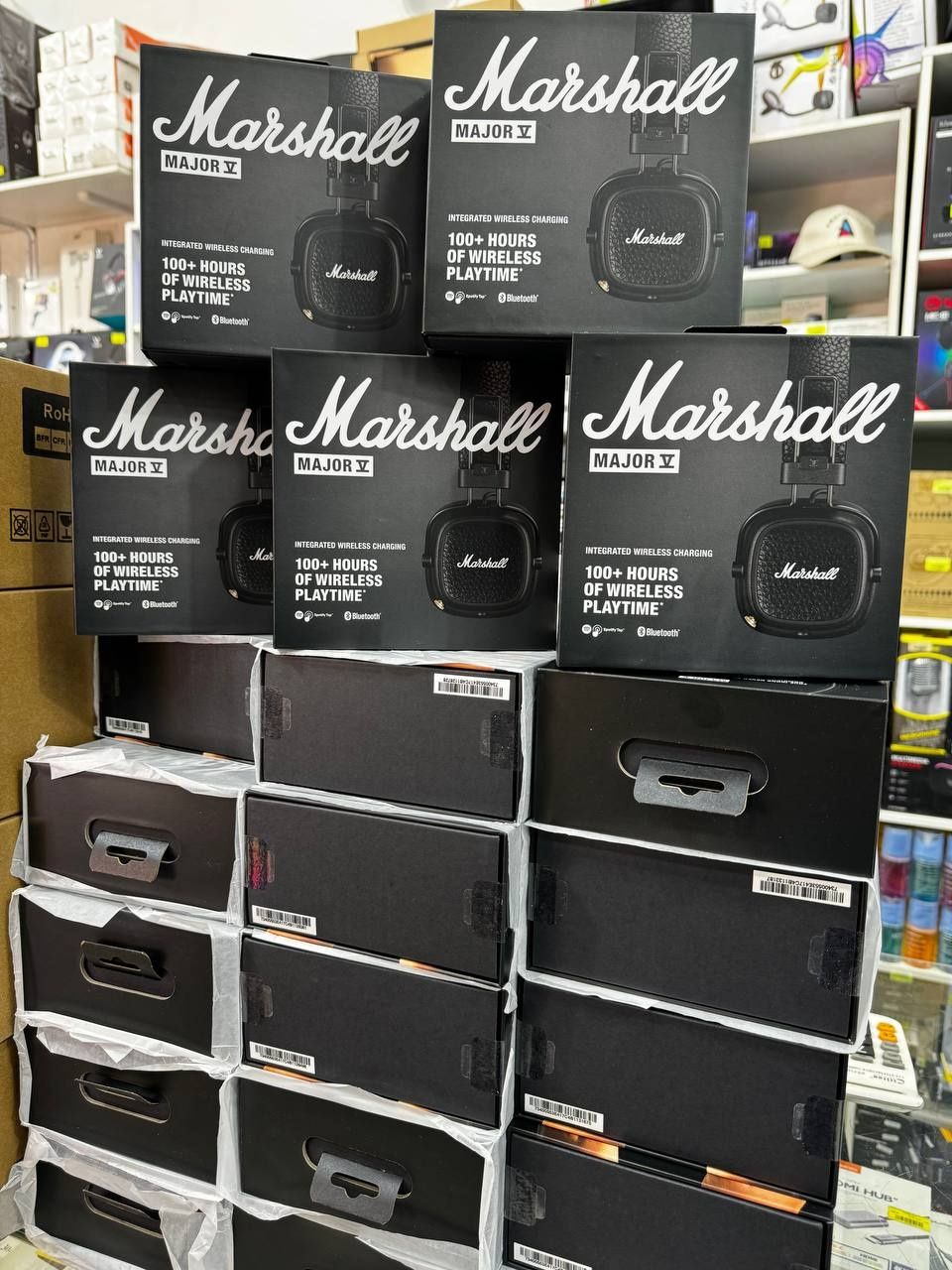 Marshall major V black, White, Brown Original. Оптовая цена