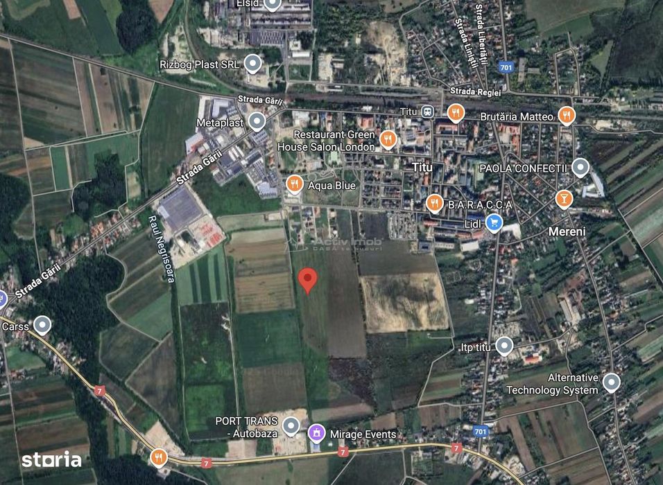 Oportunitate investitie: teren 19000 mp (10000 mp + 9000 mp) in Titu N
