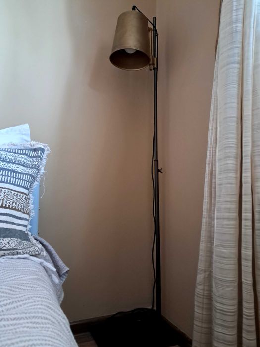 Лампион 144 см, желязо, златист