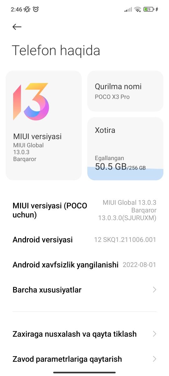 Poco X3 Pro  8/256 + Karobka dak