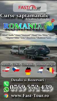 Transport persoane și colete România,Austria,Germania,Holanda, Belgia.