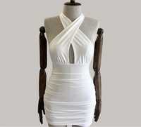 Бяла лятна рокля SHEIN