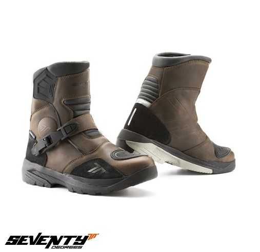 Ghete (cizme) moto Adventure (Touring) Unisex Seventy SD-BA5 maro