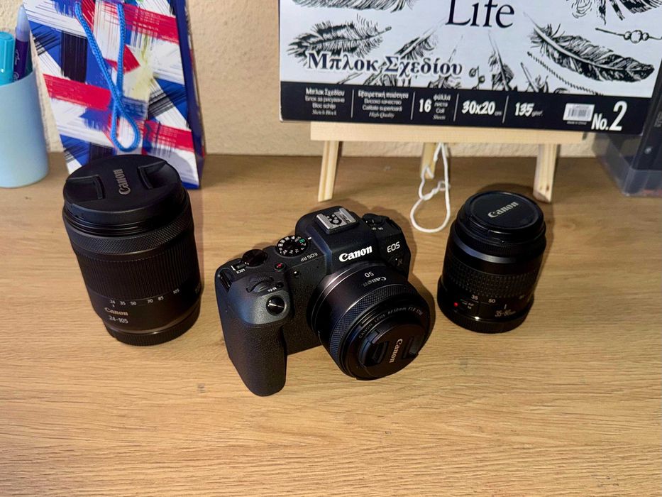 Kit Foto Canon EOS RP, Canon RF 24-105 mm, Canon RF 50 mm, Accesorii