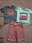 Lot tricouri și pantaloni scurti 8 9 ani 134 cm h&m tommy hilfiger