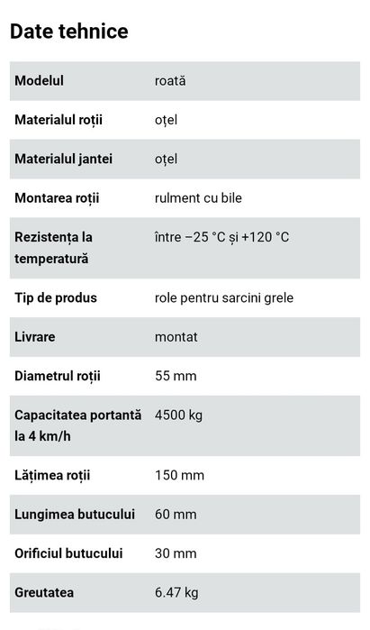 Vând role de sarcină vagonete sau Gather ,oțel cu rulment oțel din oțe