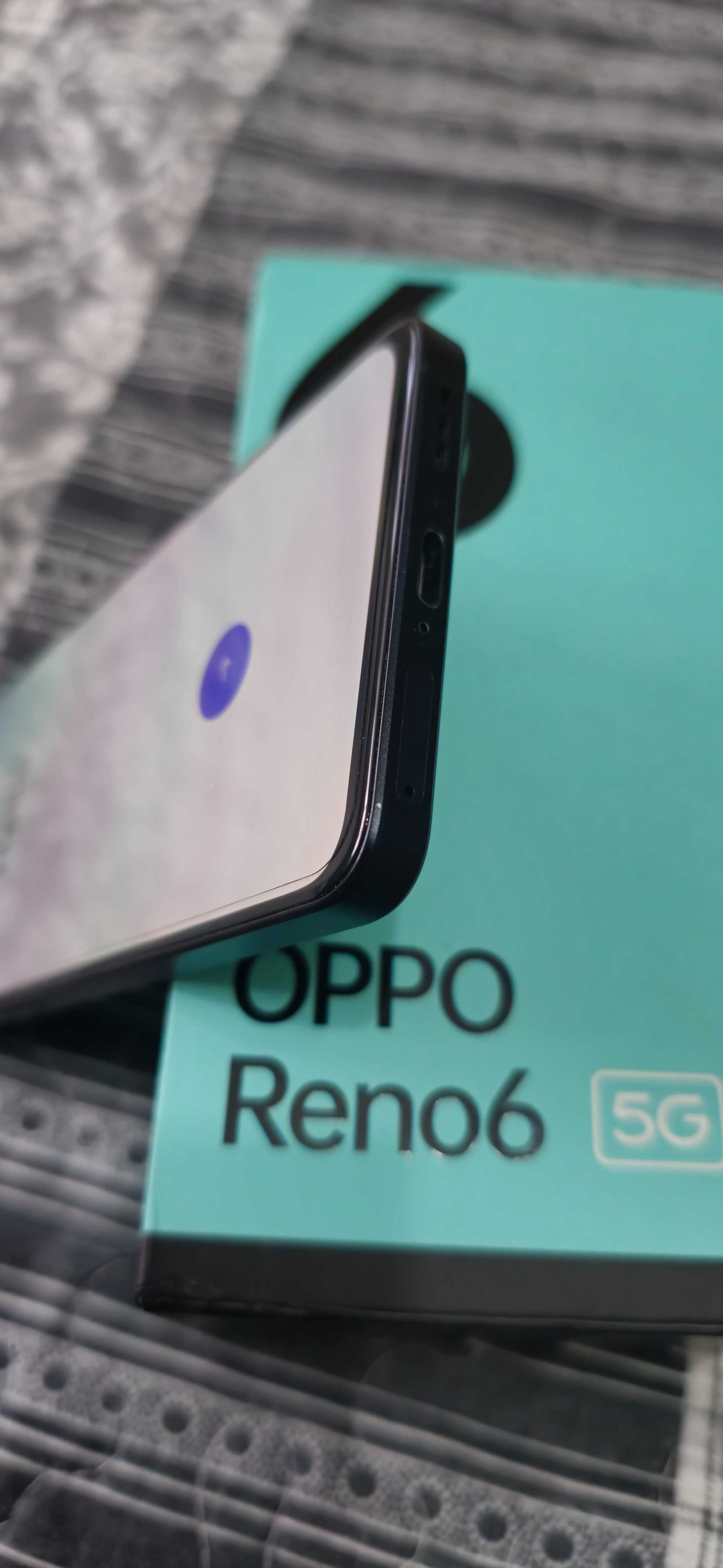Telefon mobil Oppo Reno 6, Dual SIM, 128GB, 8GB RAM, 5G, Stellar Black