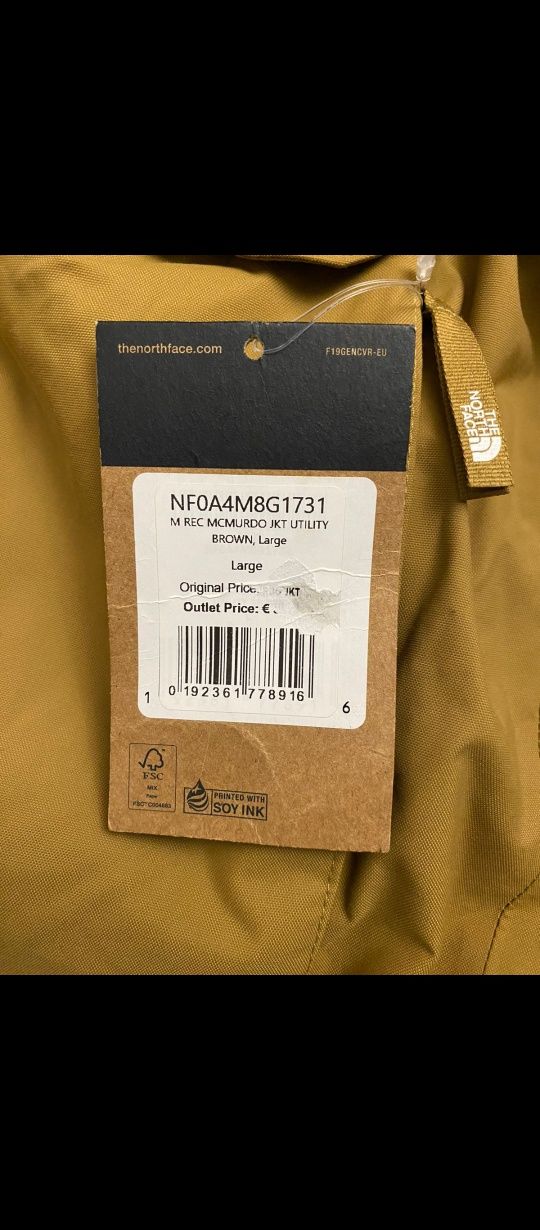 Пуховик the north face L - 54р