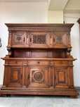 Mobilier living din lemn masiv de nuc