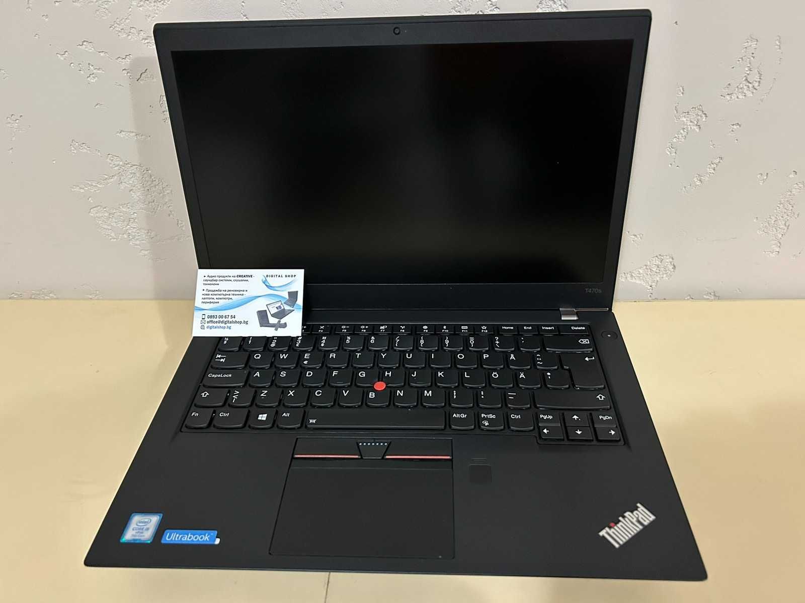 Лаптоп Lenovo ThinkPad T470s Touch i5-7300U/16G/510SSD/14FHD/12м.г/к А