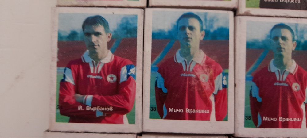 ЦСКА колекция кибрит кибрити футболисти 40 бр.