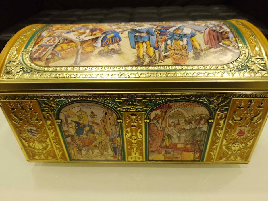 Cutii metalice vechi, litografiate, rare-ideal COLECTIE,DECOR DE EPOCA