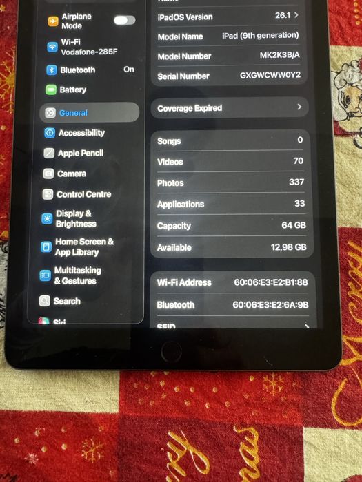 Ipad  Apple generatia 9