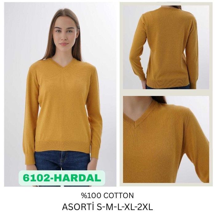 Качествени памучни дамски пуловери