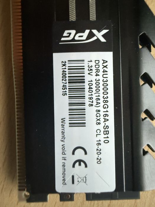 Memorie RAM DDR4 8GB 3000 MHz XPG