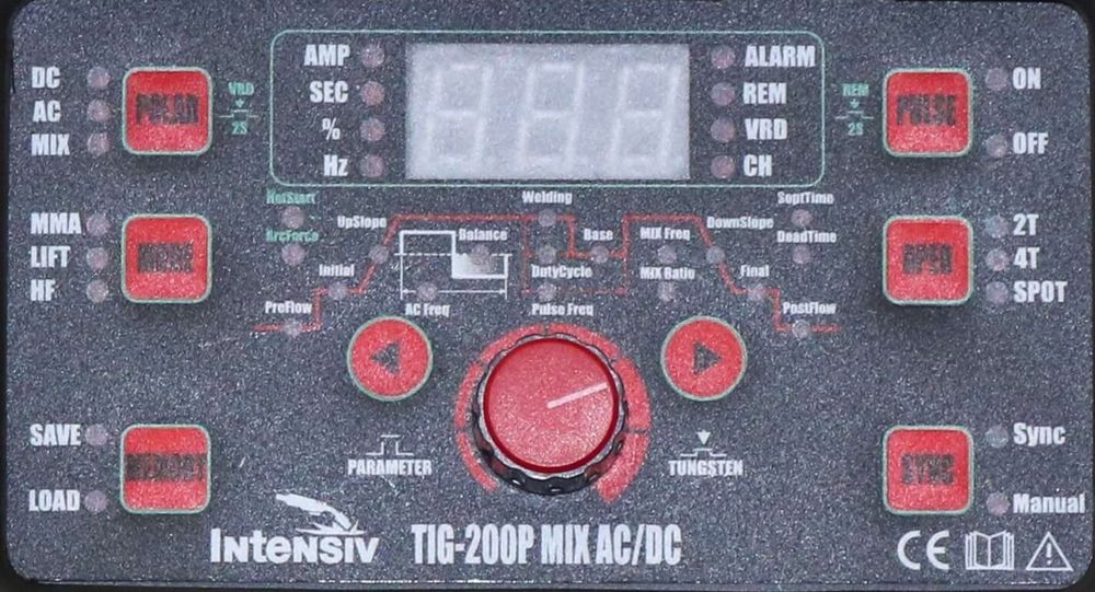 Intensiv TIG 200P MIX AC/DC - Aparat de sudura TIG aluminiu/inox/otel