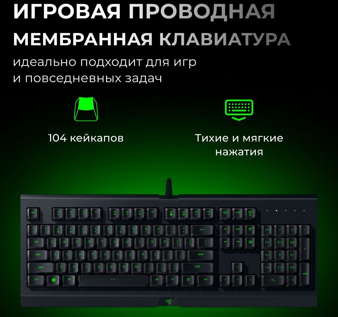 Razer Cynosa Lite + мышка Razer Abyssus Lite