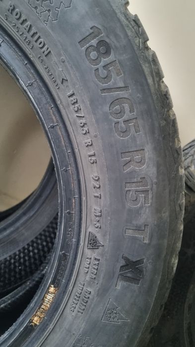 4 anvelope iarna Continental 185/65 R15 92T Dot: 1722, 6mm profil
