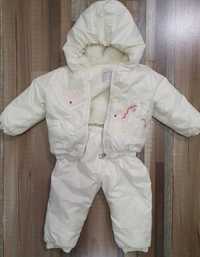 Бебешки зимен комплект яке и панталон  за момиче Bebessi 80см