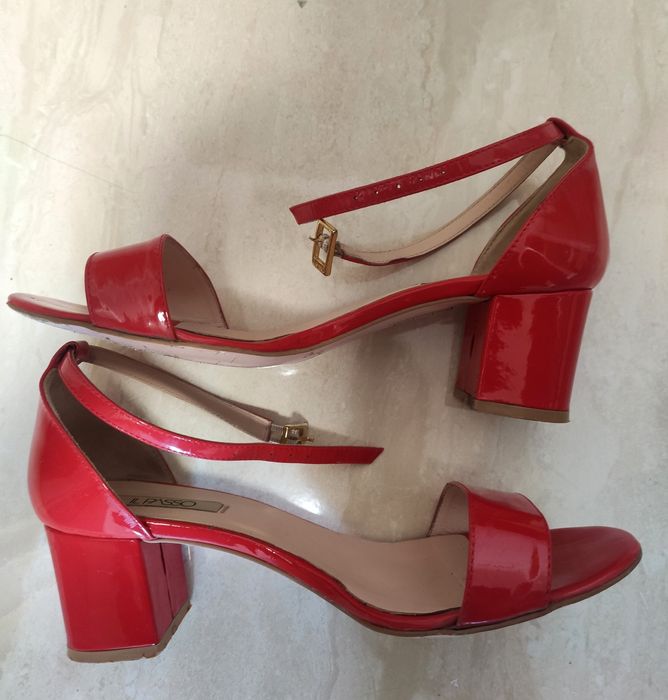 Pantofi noi Il Passo, lac rosu, 37