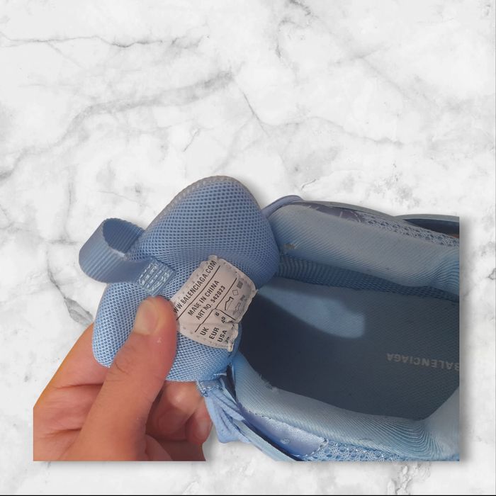Balenciaga tracks baby blue designer mcqueen