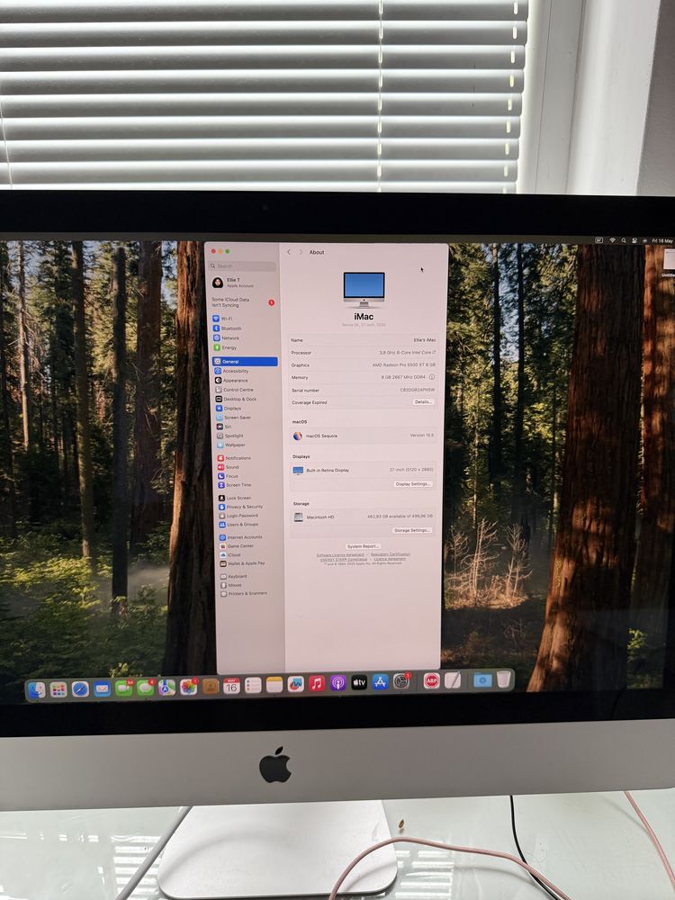 iMac 27” 5K | i7 / SSD 512GB / Radeon 8GB | Почти нов