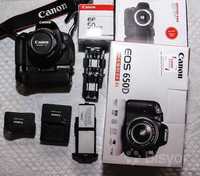 Фотоаппарат Canon EOS 650D (Body) + батарейный блок с синхронизатором