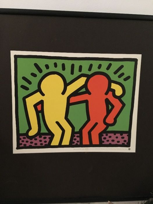 KEITH HARING foaie litografica album inramat modern print original