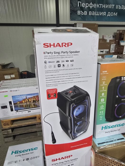 Нова парти тонколона Sharp Speakers PS-931, Xparty SING Party 2x6.5"