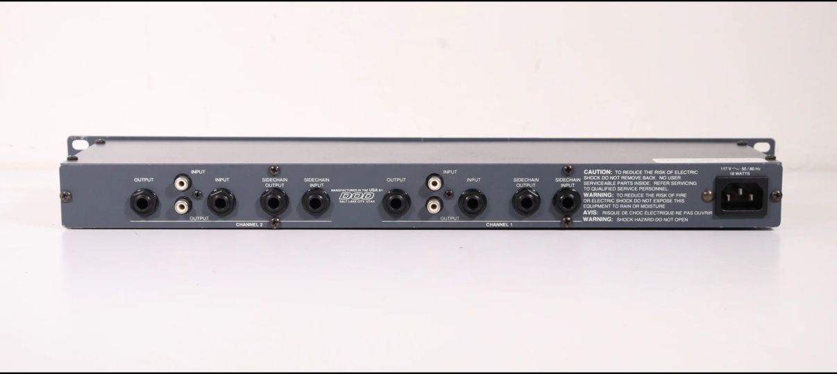 DOD 866 Series II, 2 Channel Gated Compressor Limiter, Rack