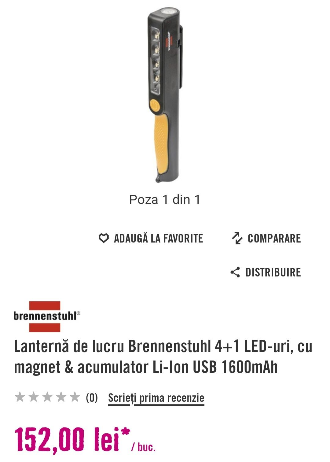 Lanterna led 4+1