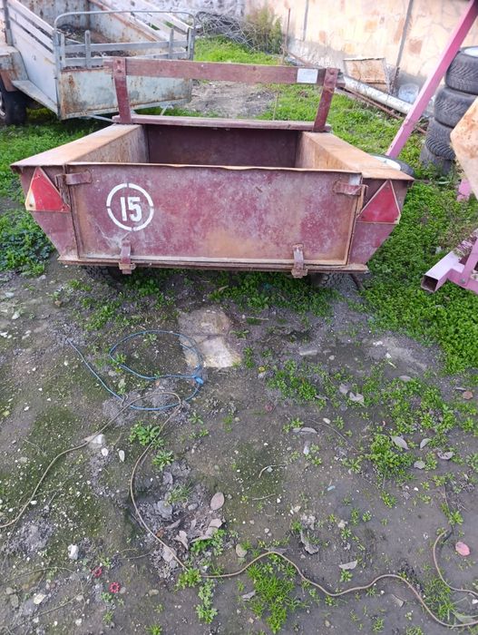 Оригинално ремарке за мото блок акме с спирачки и ръчна