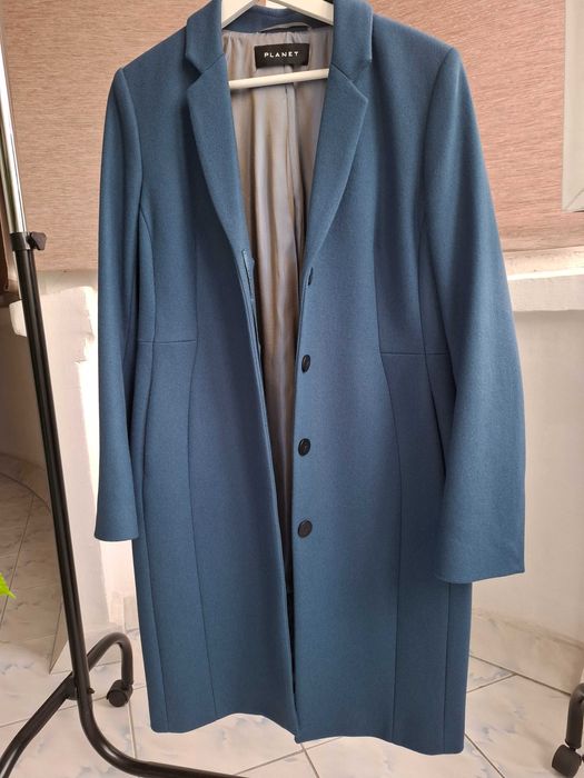 Palton midi elegant, modern , cambrat