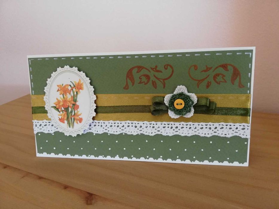 Картички с цветя РЪЧНА изработка