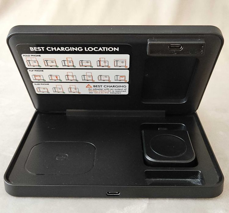 Incarcator wireless 3 in 1 pliabil - Fast Charging Dock pentru Samsung