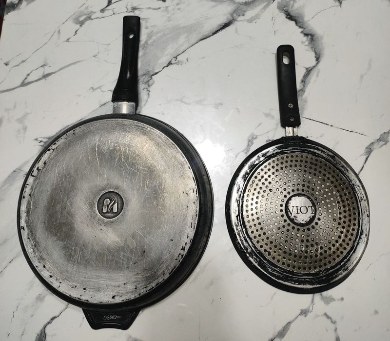 Продаётся сковорода-казан(30см)50000 и сковорода -блинница(24см)20000.