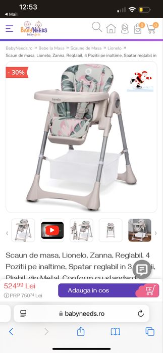 Scaun de masa Lionelo