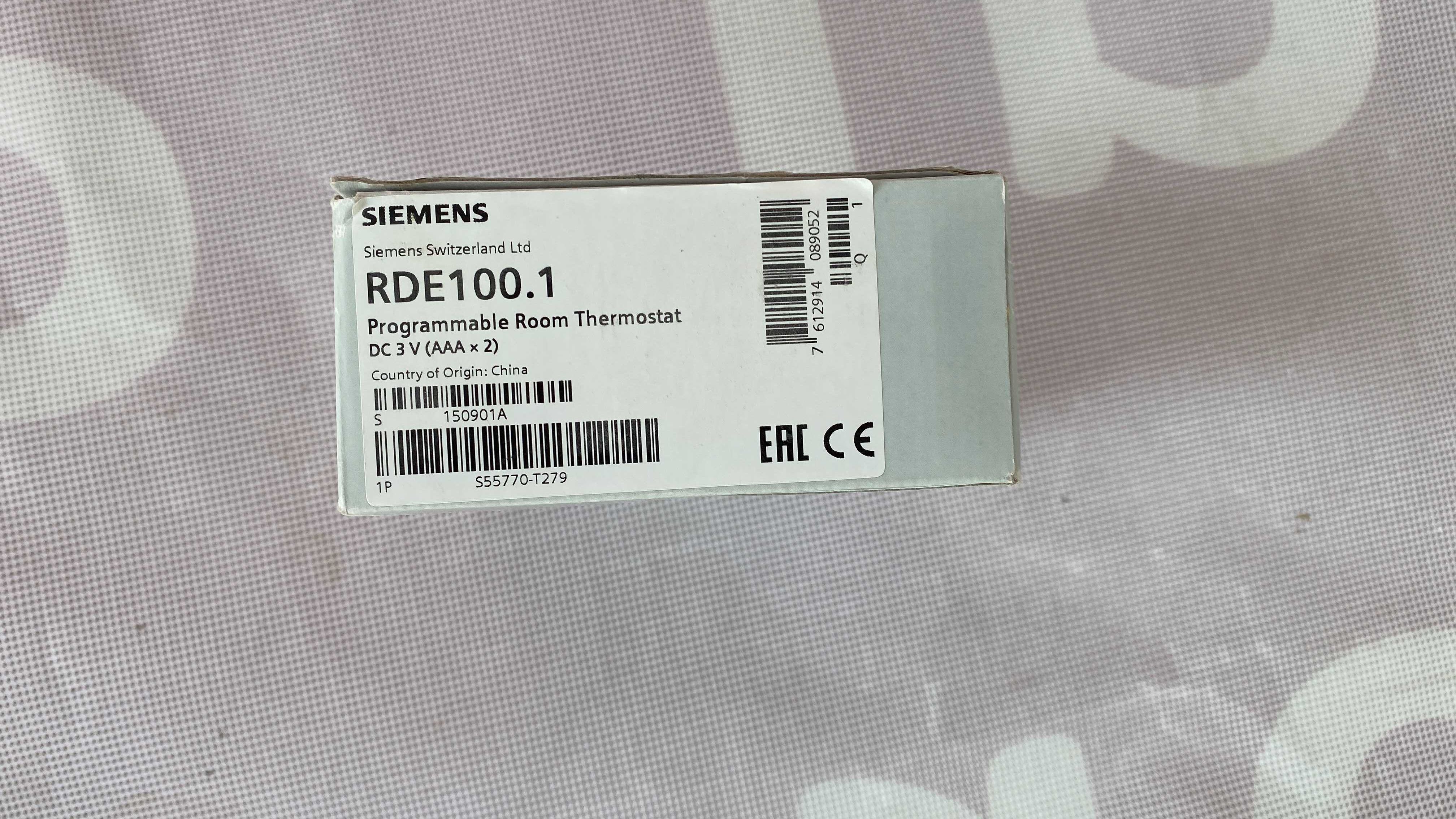 Termostat programabil Siemens RDE100.1 cu fir lcd